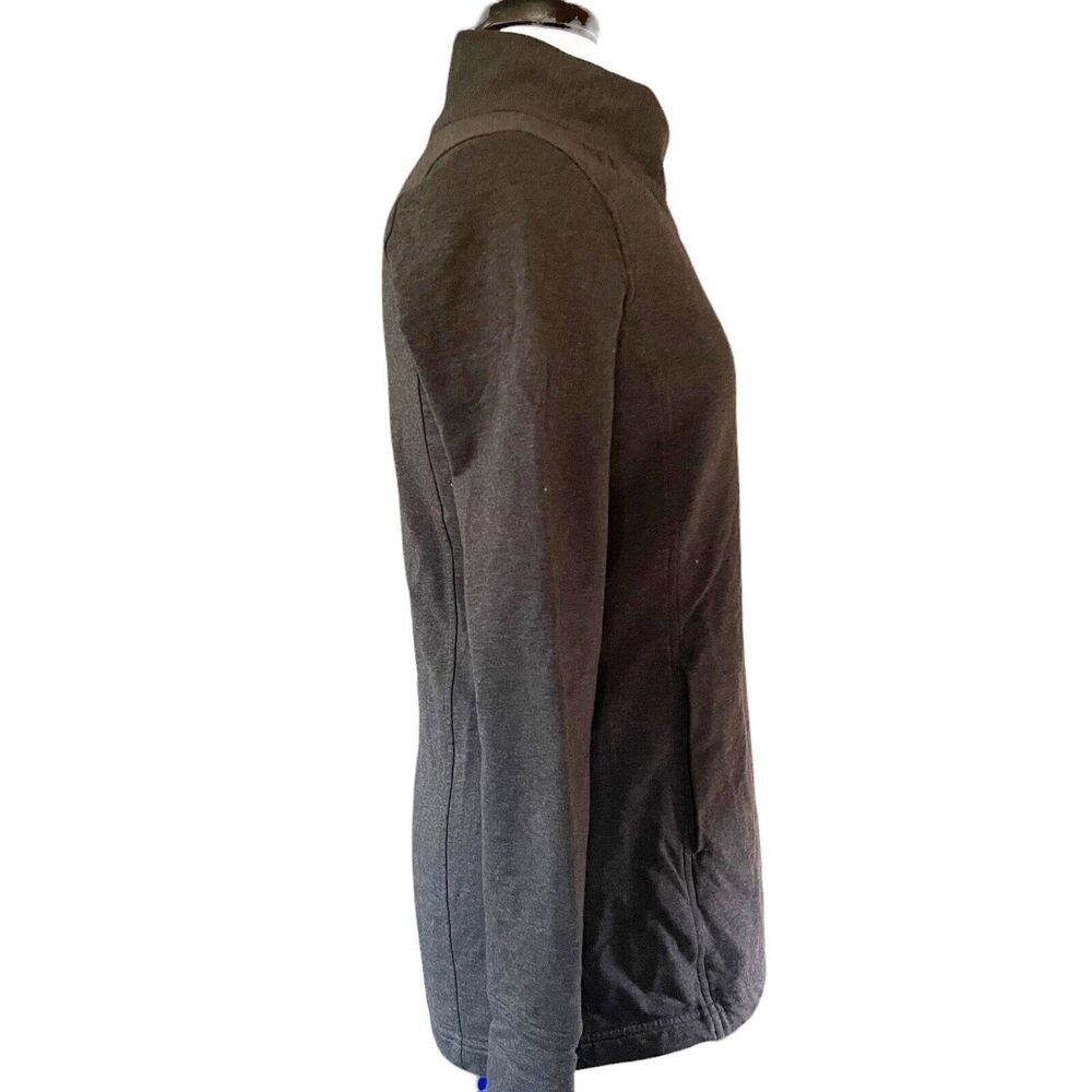 LuLuLemon Athletica Jacket Size 6 Dark Gray Asymmetrical Tunic Length Pockets - Picture 6 of 11